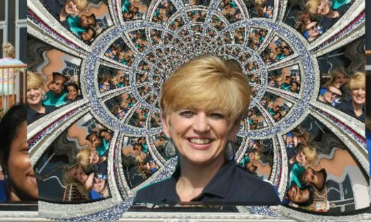 Cindy Wilson is the center of the Middle College kaleidoscope.